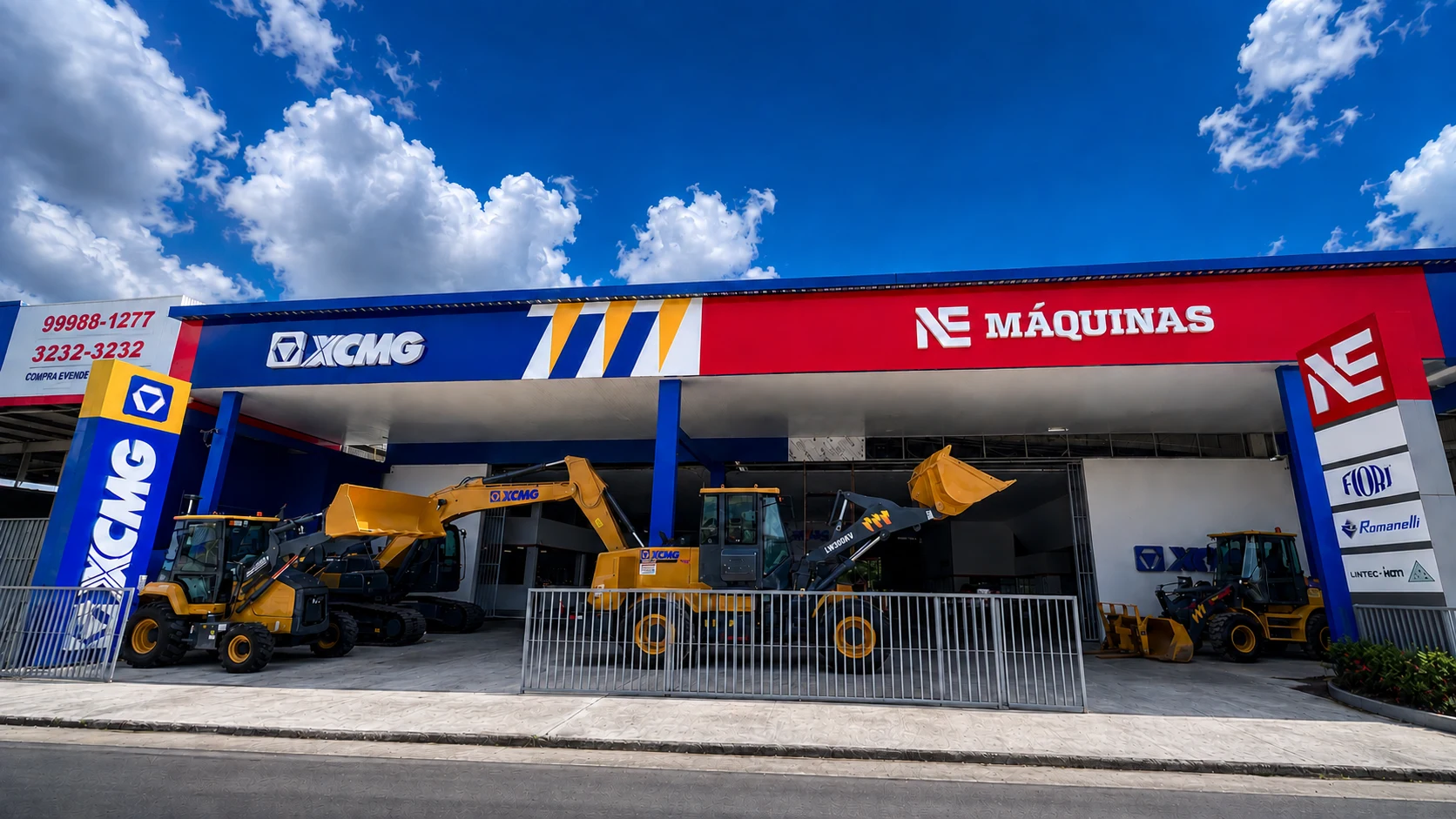 Fachada da NE Máquinas em Bayeux, Paraíba