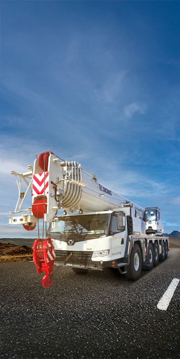 Equipamento XCMG em aplicação de içamento